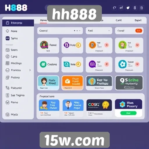 Interface do usuário do hh888 é aprimorada para melhor navegação